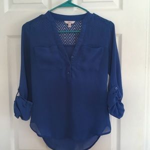 Bright Blue Blouse